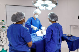 Shoulder joint replacement Surgery being performed by professionals